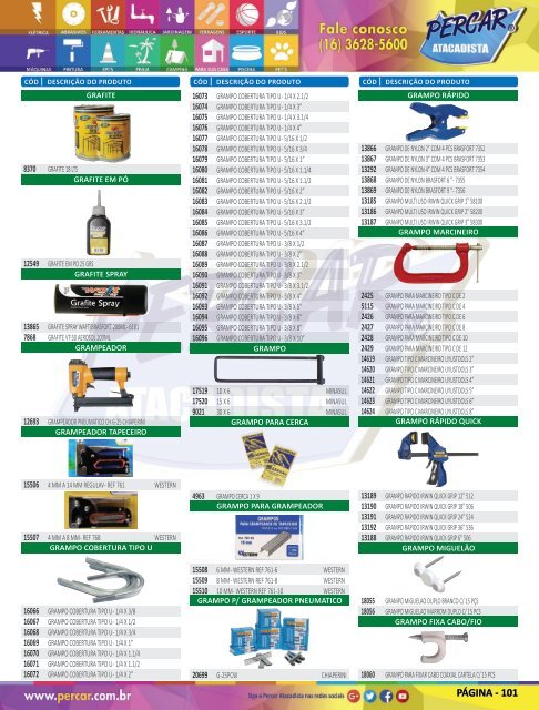 Catálogo de Produtos 2018 - Grupo Percar Atacadista