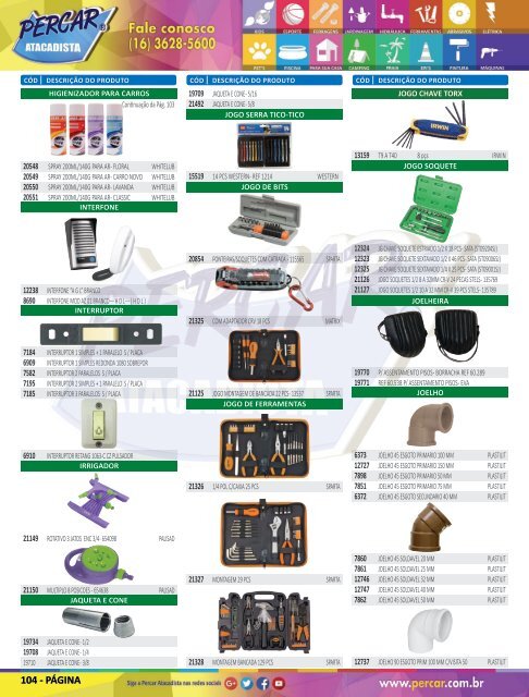 Catálogo de Produtos 2018 - Grupo Percar Atacadista