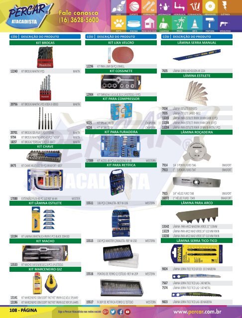 Catálogo de Produtos 2018 - Grupo Percar Atacadista