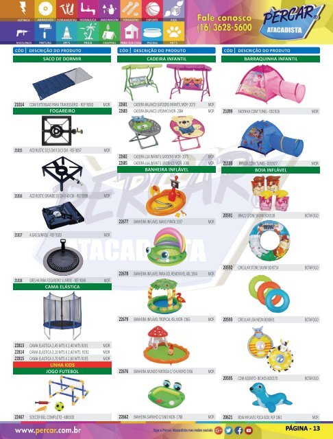 Catálogo de Produtos 2018 - Grupo Percar Atacadista