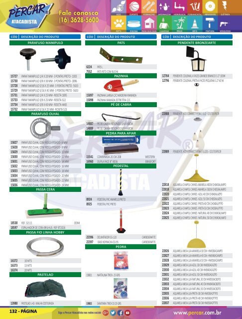 Catálogo de Produtos 2018 - Grupo Percar Atacadista