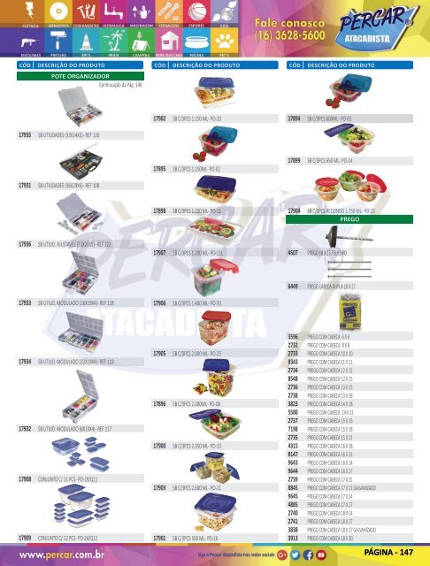 Catálogo de Produtos 2018 - Grupo Percar Atacadista