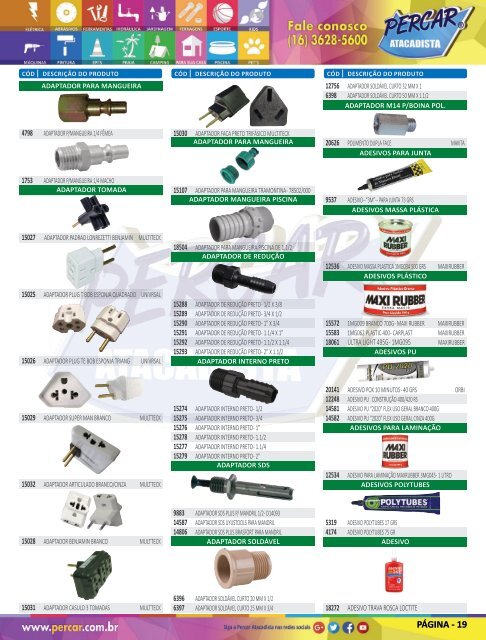 Catálogo de Produtos 2018 - Grupo Percar Atacadista