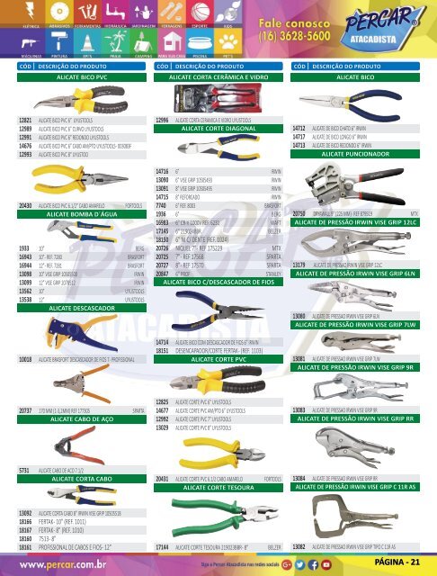 Catálogo de Produtos 2018 - Grupo Percar Atacadista