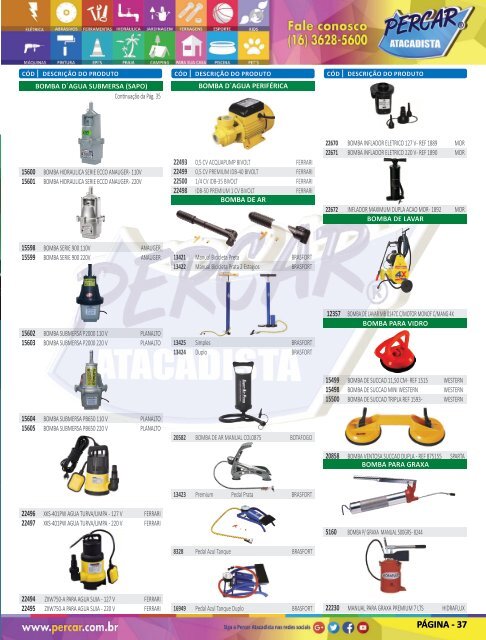 Catálogo de Produtos 2018 - Grupo Percar Atacadista