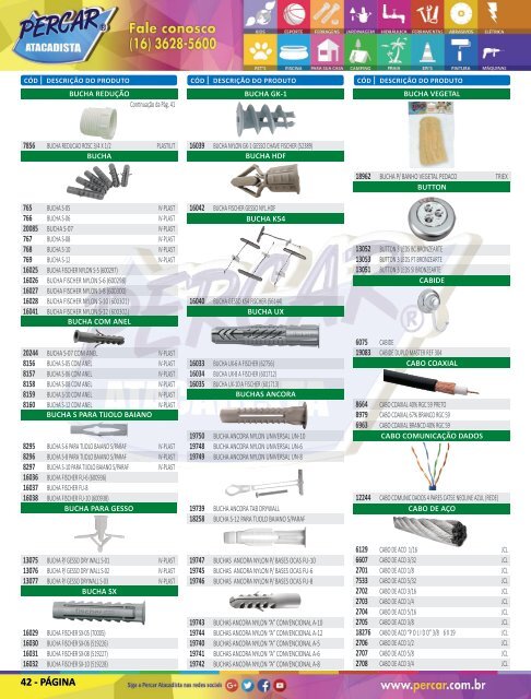 Catálogo de Produtos 2018 - Grupo Percar Atacadista