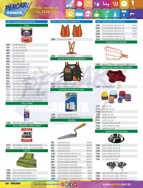 Catálogo de Produtos 2018 - Grupo Percar Atacadista