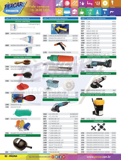 Catálogo de Produtos 2018 - Grupo Percar Atacadista