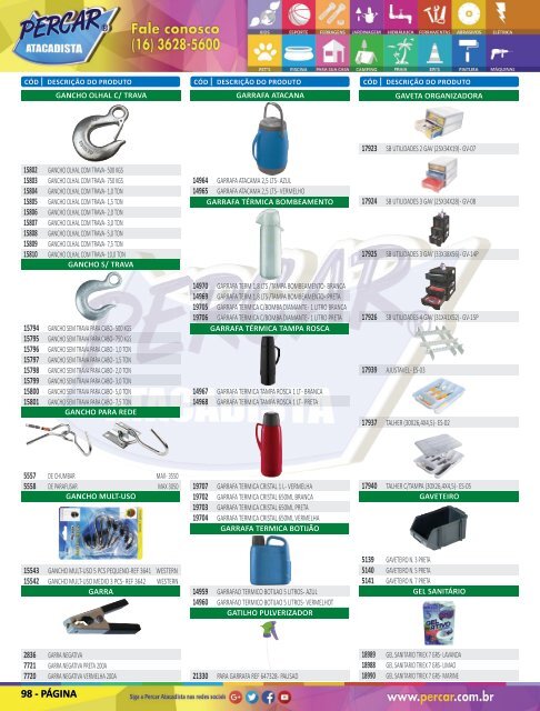 Catálogo de Produtos 2018 - Grupo Percar Atacadista