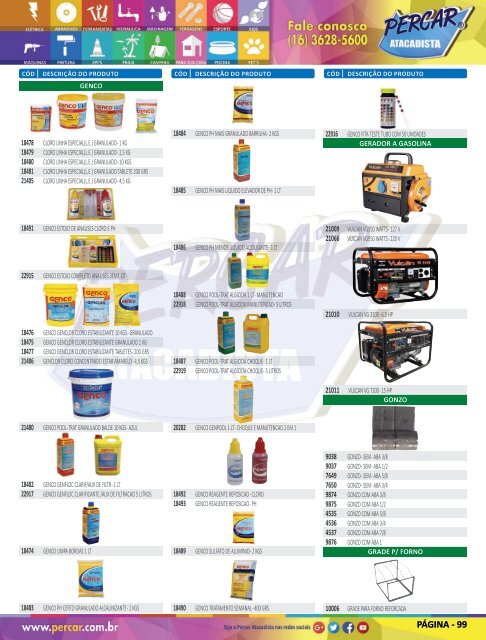 Catálogo de Produtos 2018 - Grupo Percar Atacadista