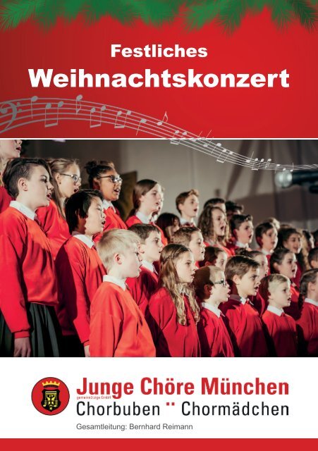 Programmheft Weihnachtskonzert 2017 - Junge Chöre München