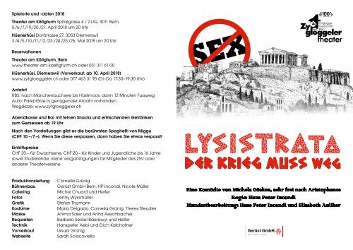 Flyer Lysistrata