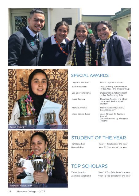 Mangere College Magazine 2017 