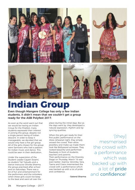 Mangere College Magazine 2017 