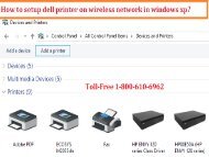 setup dell printer on wireless network in windows xp