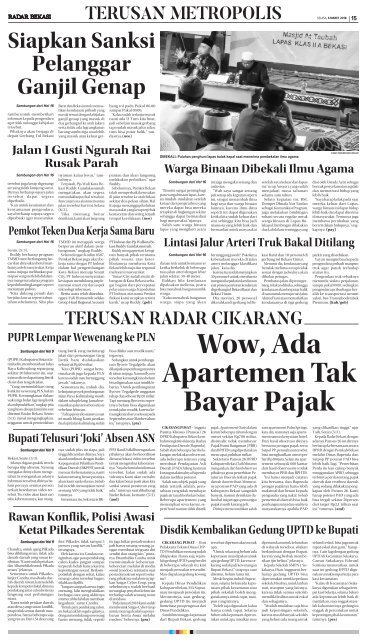 RADAR BEKASI EDISI 6 MARET