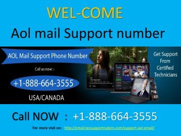 Get round the clock assistance of experts by Call +1-888-664-3555 Aol Mail Customer Service Number?