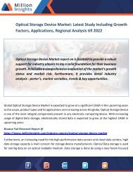 Optical Storage Device Market Latest Study Including Growth Factors, Applications, Regional Analysis till 2022