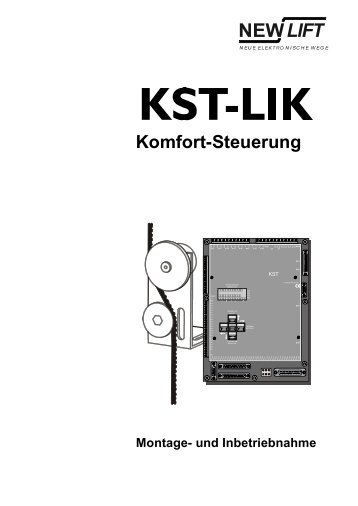 4 Inbetriebnahme der KST Steuerung - New Lift