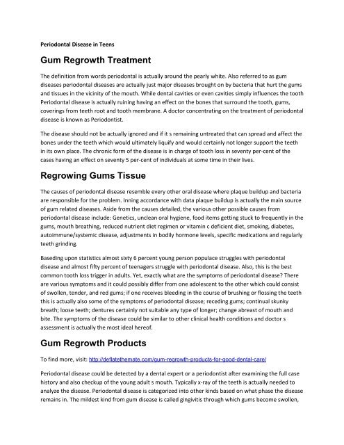 Gum Regrowth Treatment