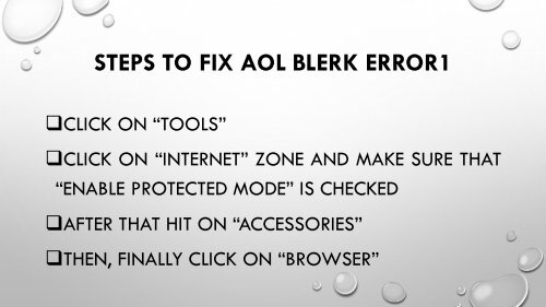 1-800-488-5392 | Fix AOL Blerk Error 1