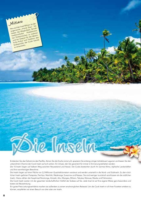 Cook Islands - Willkommen im Paradies