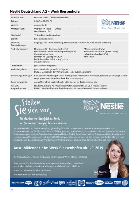 Info-Katalog Allgäuer Lehrstellenbörse 2018