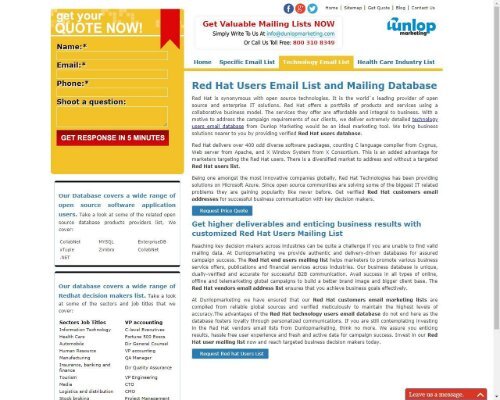 redhat users email list
