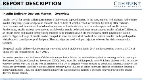 Insulin Delivery Devices Market - Global Trends, and Forecast to 2025
