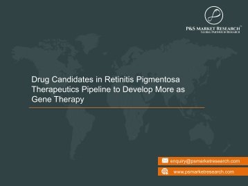 Drug Candidates in Retinitis Pigmentosa Therapeutics