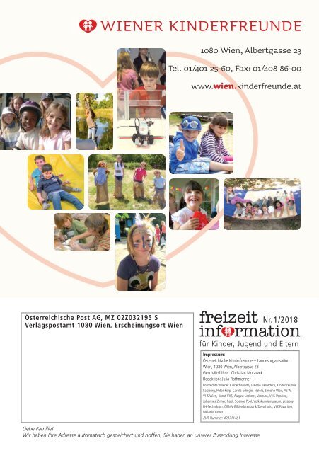 Ferienkatalog 2018