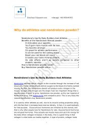 Why do athletes use nandrolone powder?