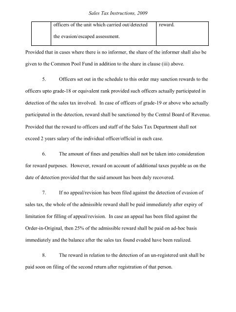 Sales Tax Instructions