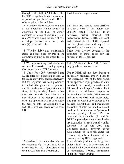 Sales Tax Instructions