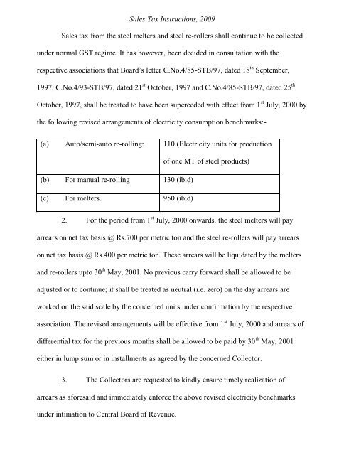 Sales Tax Instructions