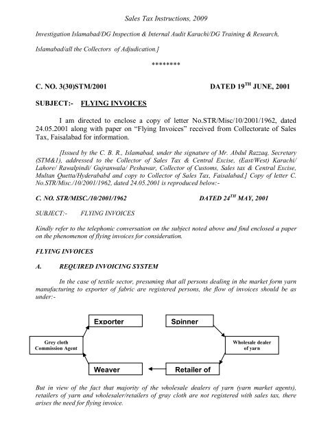 Sales Tax Instructions