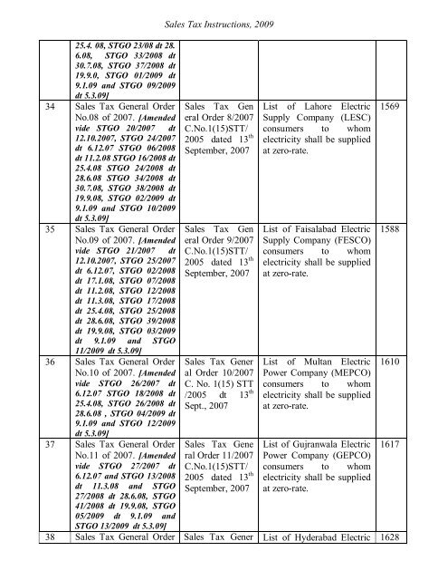 Sales Tax Instructions