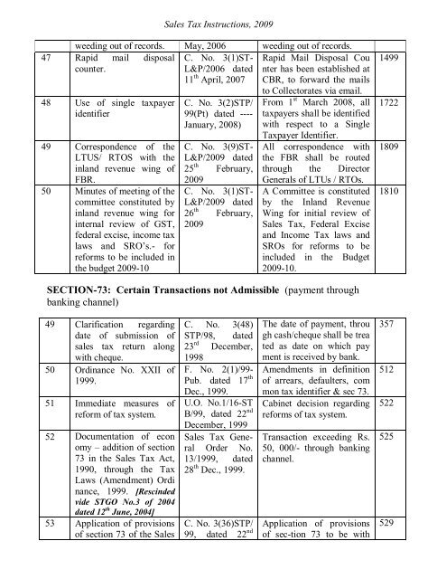 Sales Tax Instructions