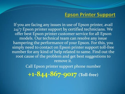 Epson printer support for how to fix Epson printer errors