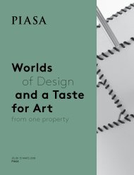 PIASA - Worlds of Design and a Taste for Art