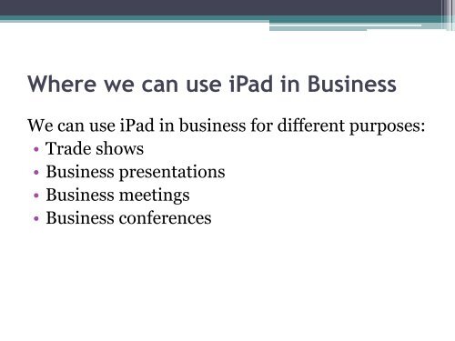 8-reasons-to-use-an-iPad-for-business-purposes