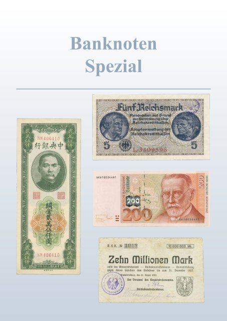 80. Auktion - Banknoten-Spezial - Emporium Hamburg