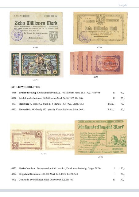 80. Auktion - Banknoten-Spezial - Emporium Hamburg