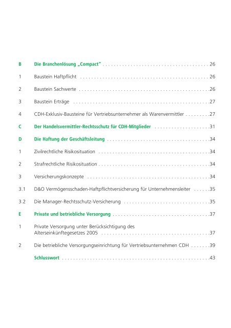 Versichern und versorgen - CDH