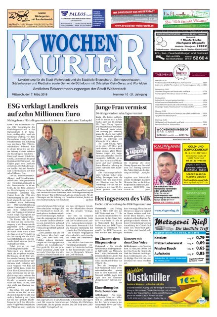 Wochen-Kurier 10/2018 - Lokalzeitung für Weiterstadt und Büttelborn