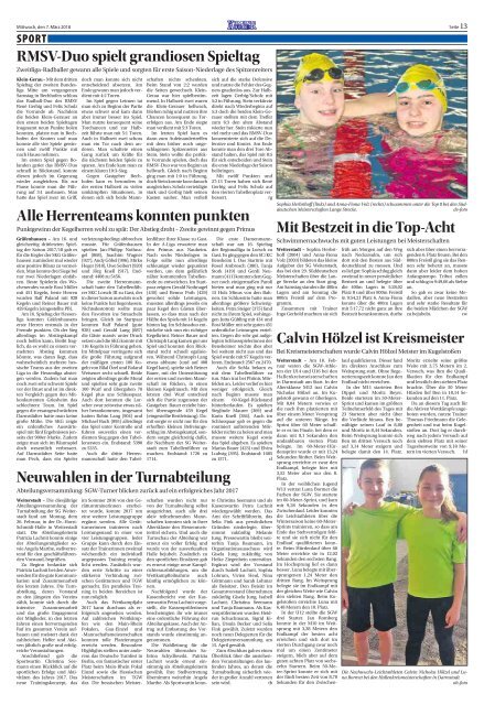 Wochen-Kurier 10/2018 - Lokalzeitung für Weiterstadt und Büttelborn