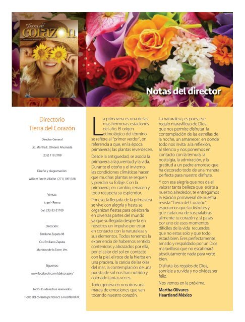 Tierra del Corazon Magazine - Marzo 2018
