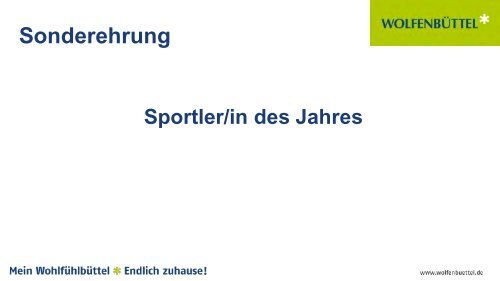 Präsentation Sportlerehrung