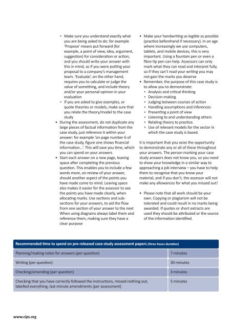 Preparing for CIPS Diploma level assessments