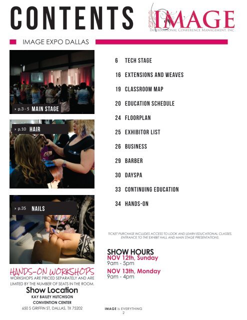 IMAGE Expo Show Guide Dallas 2017